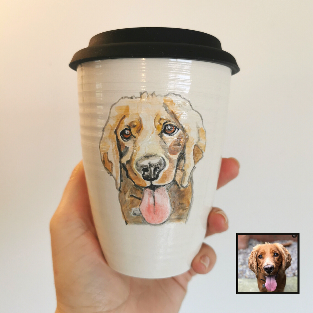 Hand Painted Pet Portrait Cup