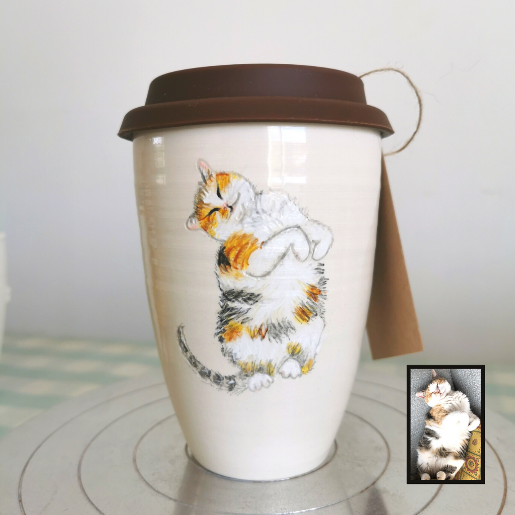 Hand Painted Pet Portrait Cup