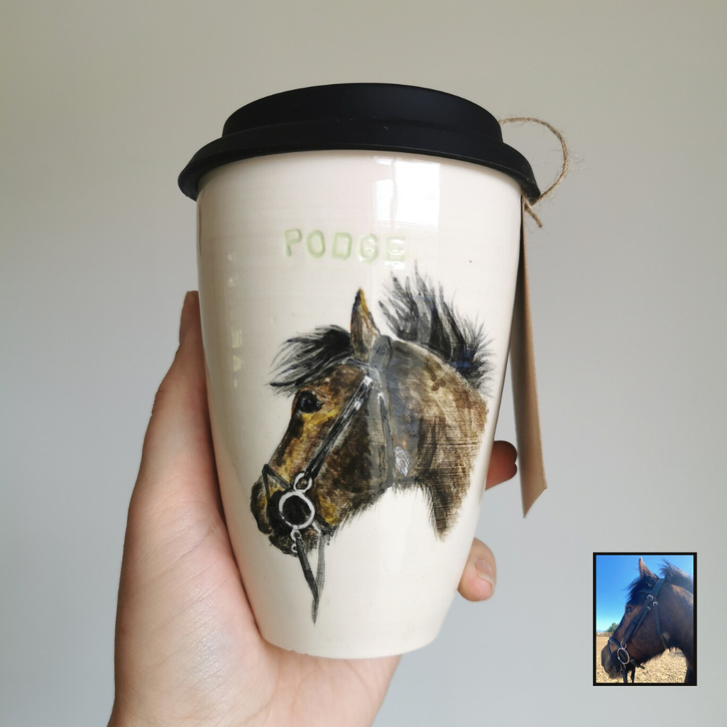Hand Painted Pet Portrait Cup