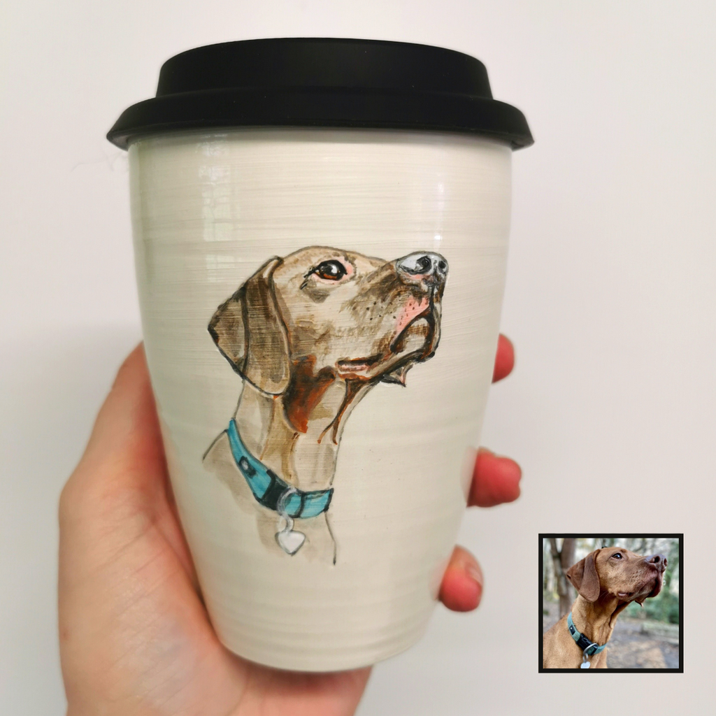 Hand Painted Pet Portrait Cup