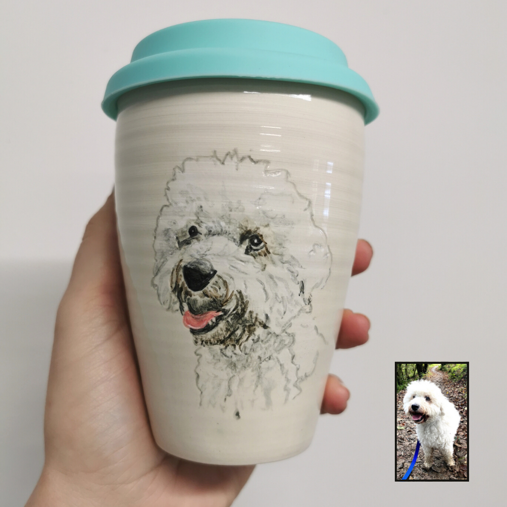 Hand Painted Pet Portrait Cup