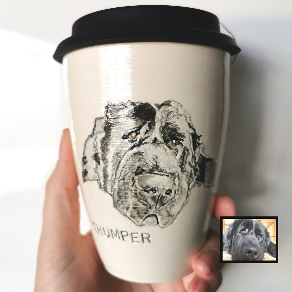 Hand Painted Pet Portrait Cup