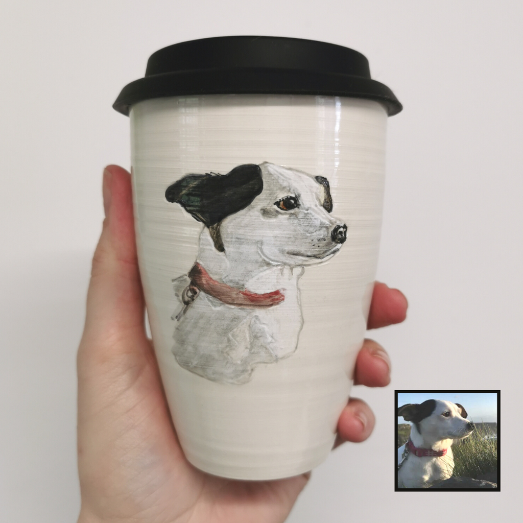 Hand Painted Pet Portrait Cup