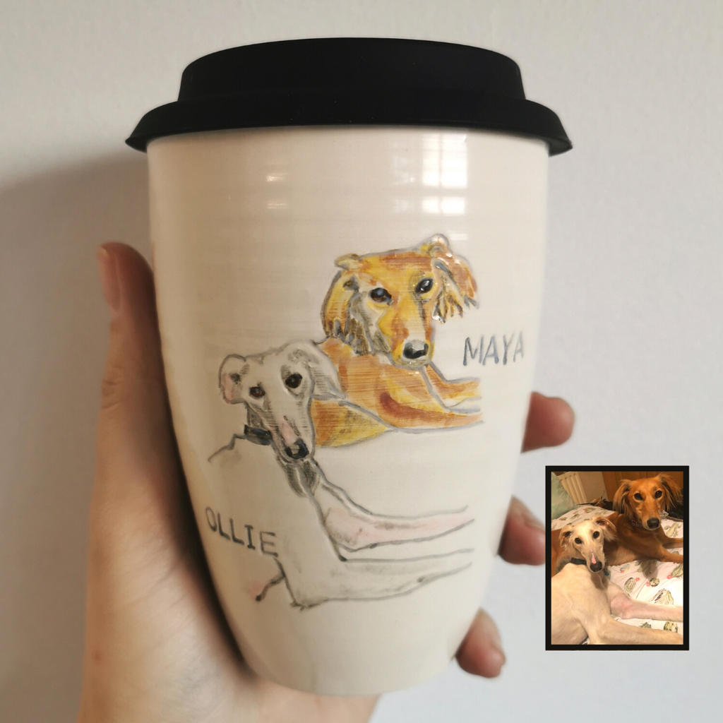 Hand Painted Pet Portrait Cup