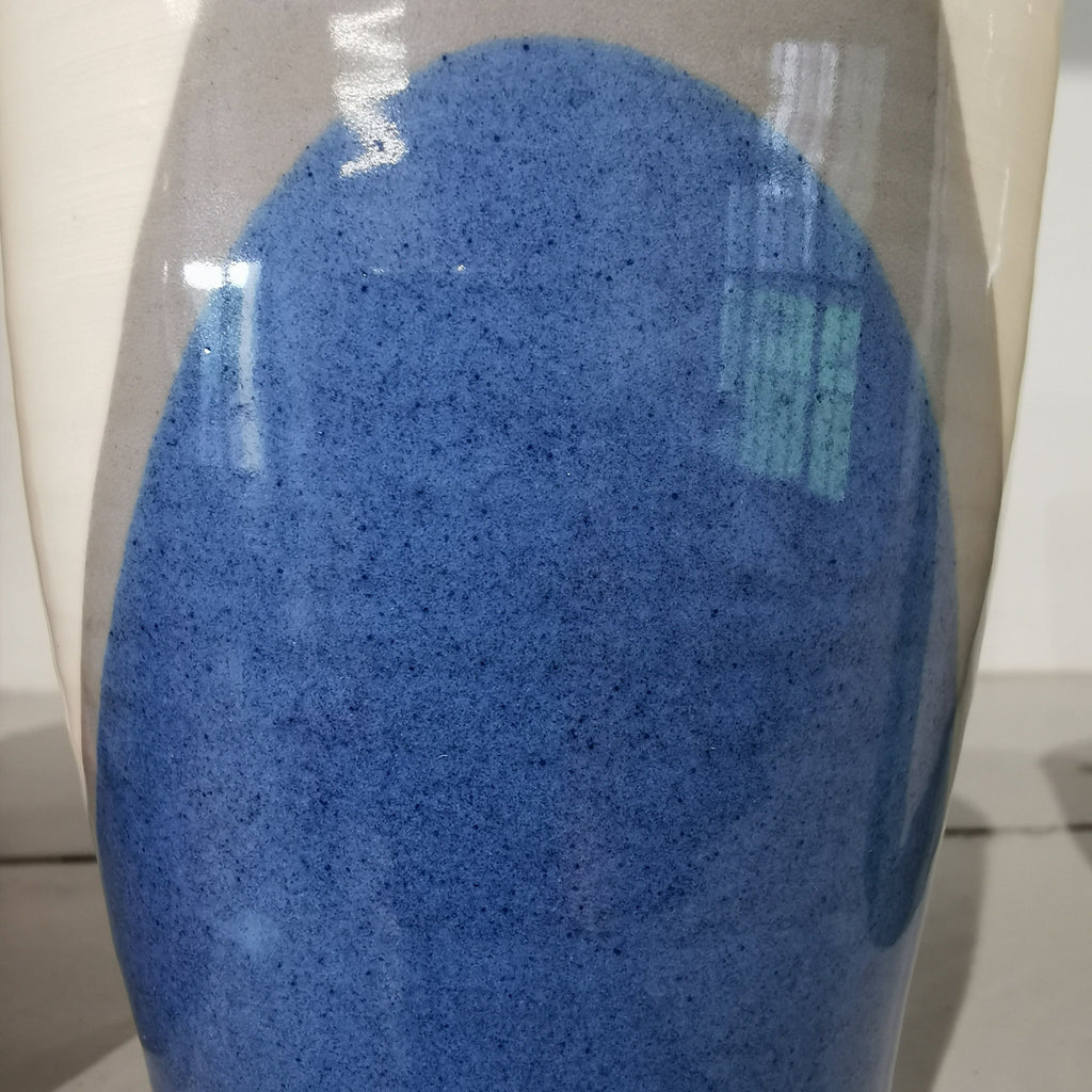 Poured Blue and Grey Travel Cup