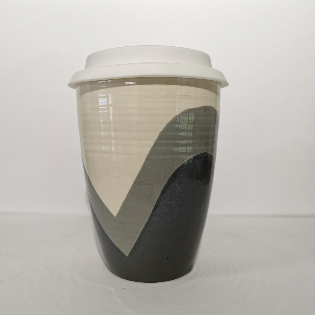 Poured Grey Shades Travel Cup