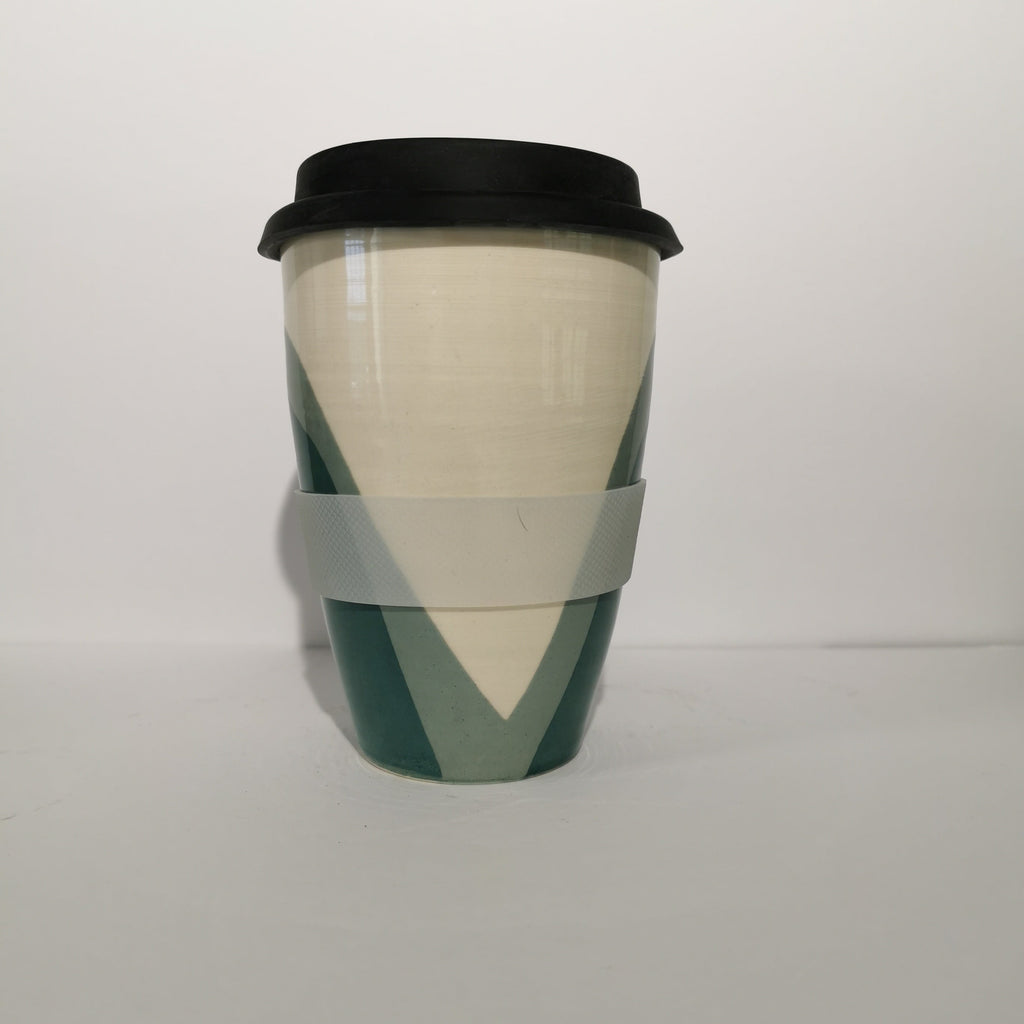 Poured Teal Shades Travel Cup
