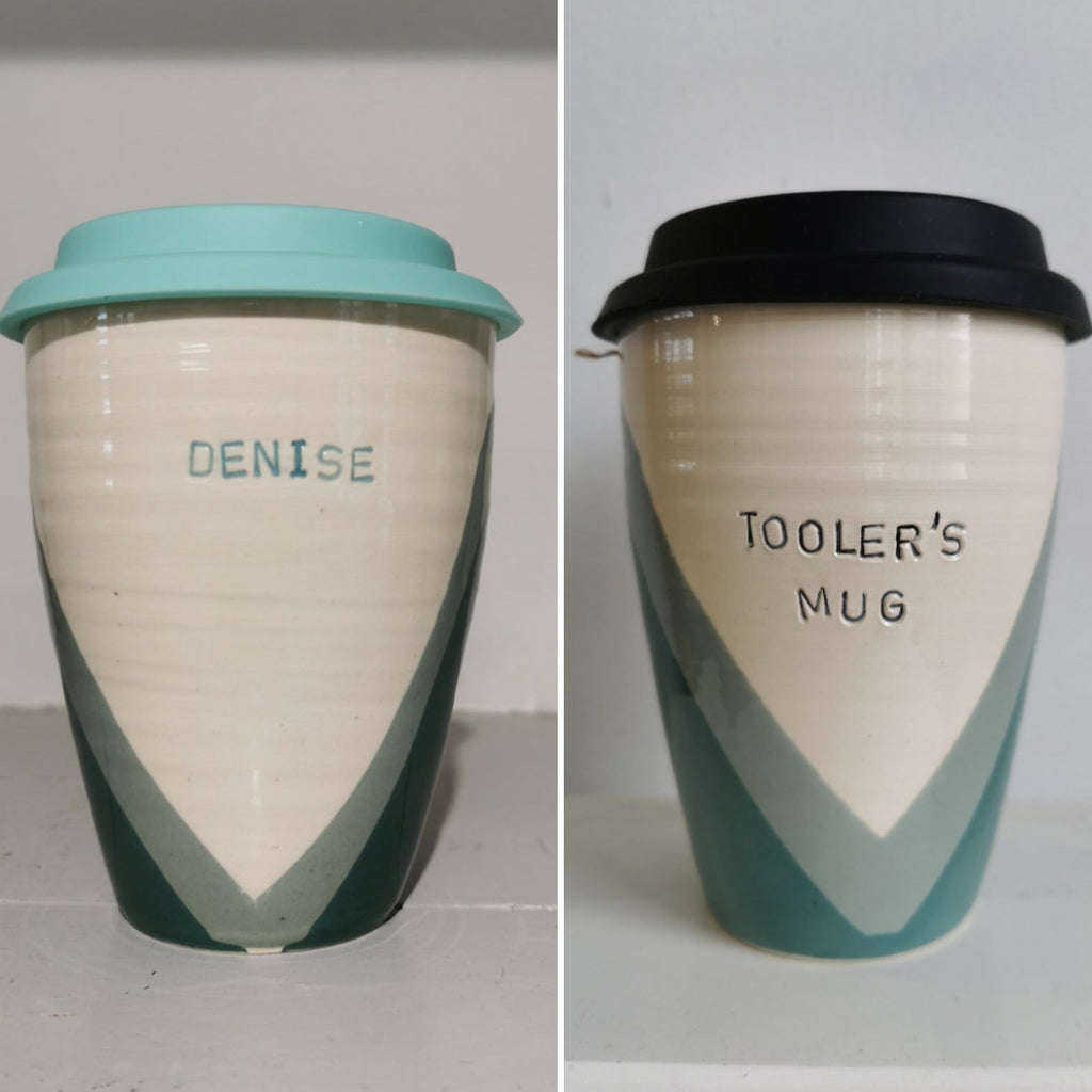 Poured Teal Shades Travel Cup